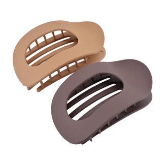 Fashion Favorite Set 2 stuks Haarclip - Beige/Bruin