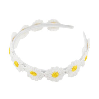 Fashion Favorite Kinder Haarband - Madelief Wit