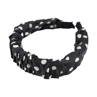 Fashion Favorite Polkadot Haarband - Zwart