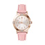 Kinder Horloge - Strass Roze | Kunstleer