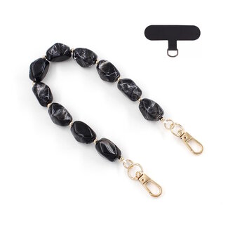Fashion Favorite Telefoonkoord - Kralen Zwart