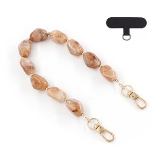 Fashion Favorite Telefoonkoord - Kralen Beige