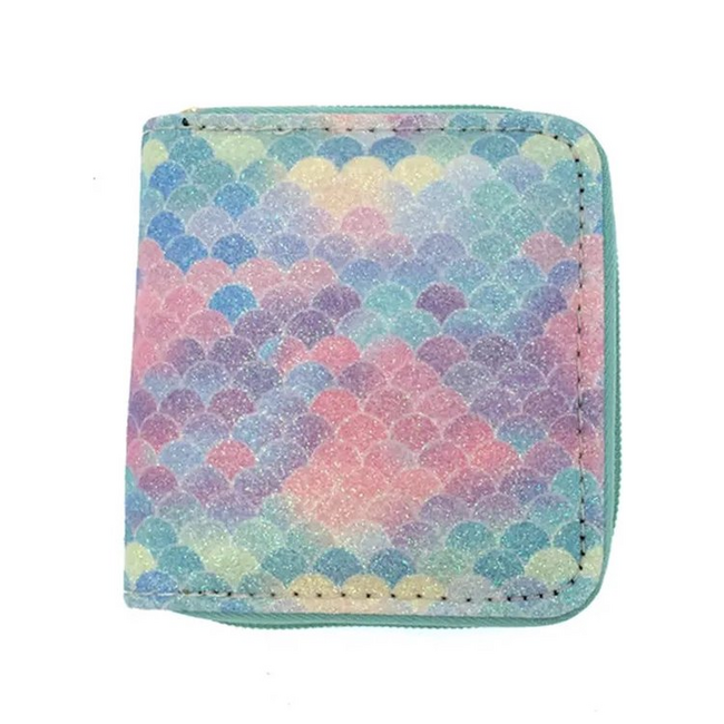 Kinder Portemonnee - Glitter Mermaid | 11,5 x 10,5 x 2,5 cm