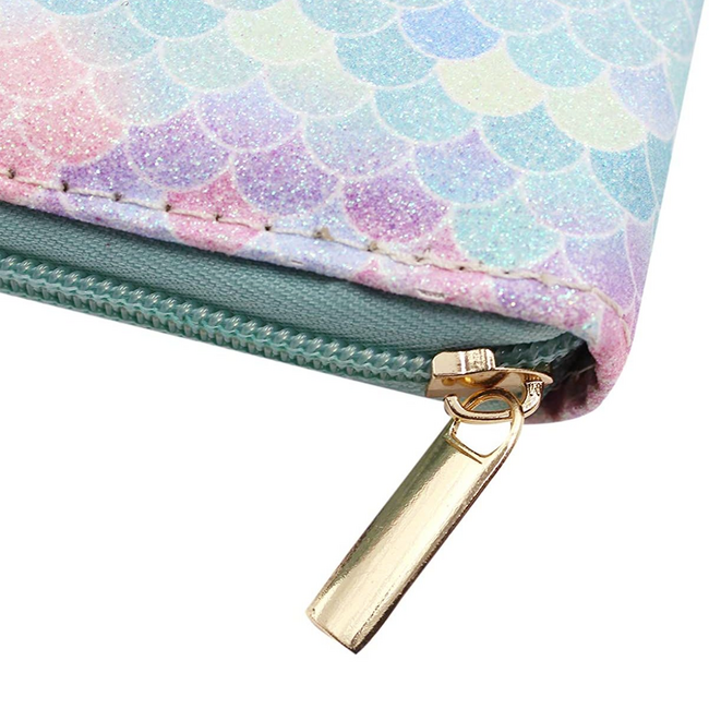Kinder Portemonnee - Glitter Mermaid | 11,5 x 10,5 x 2,5 cm