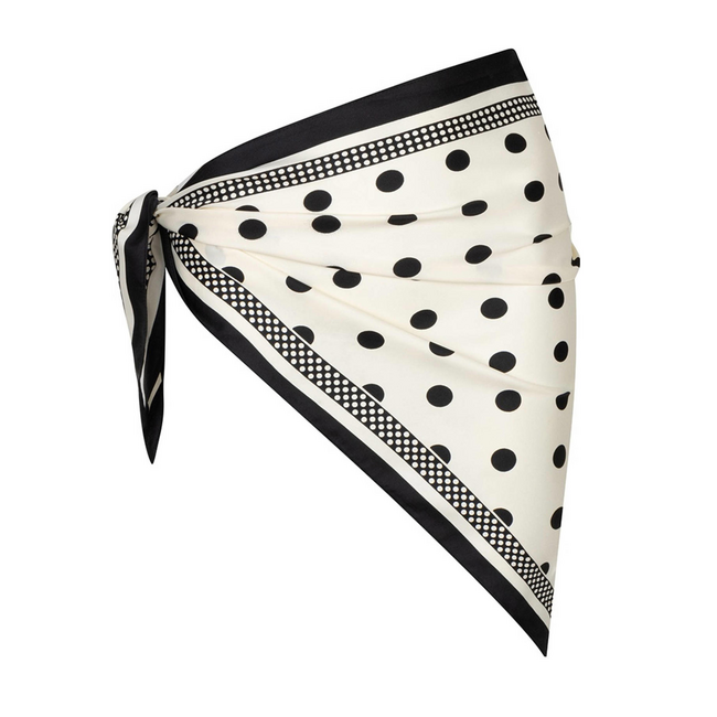 Polkadot Bandana - Wit | 60 x 60 cm | Polyester