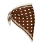 Polkadot Bandana - Bruin | 60 x 60 cm | Polyester