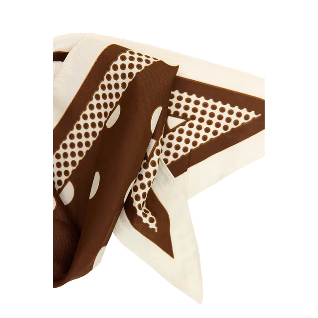 Polkadot Bandana - Bruin | 60 x 60 cm | Polyester