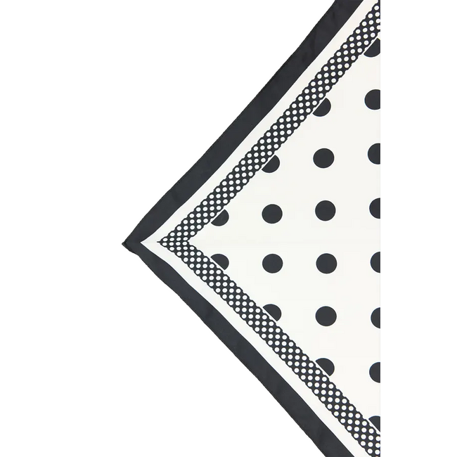 Polkadot Bandana - Wit | 60 x 60 cm | Polyester
