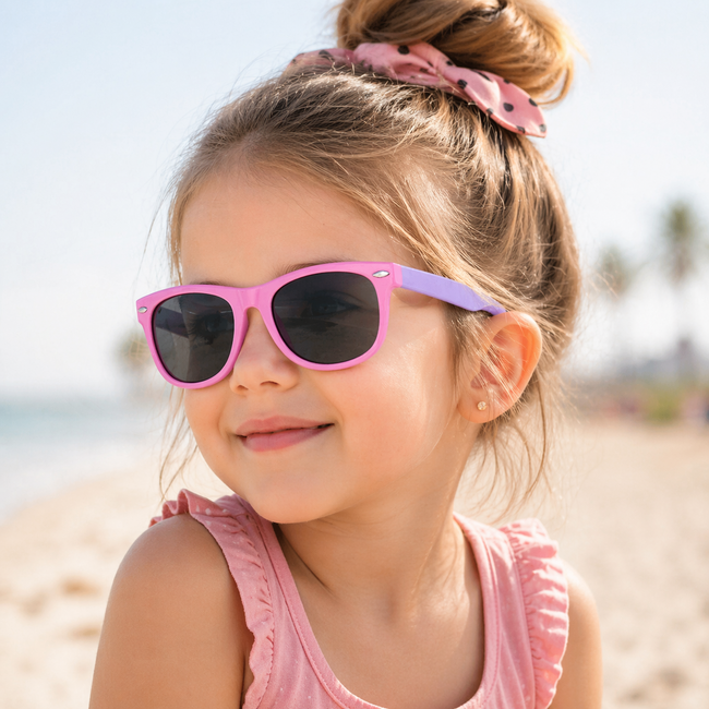 Kinder Zonnebril - Paars/Roze | Kunststof