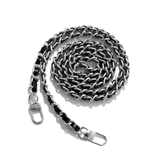 Fashion Favorite Bag Strap / Tas Riem Chain - Zwart/Zilver