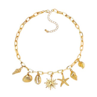 Fashion Favorite Bedel Ketting - Shells Goudkleurig