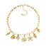 Bedel Ketting - Shells Goudkleurig | 39 + 7 cm