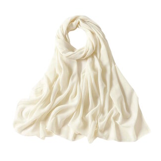 Fashion Favorite Chiffon Sjaal - Crème