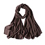 Chiffon Sjaal - Donkerbruin | Polyester | 180 x 90 cm