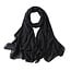 Chiffon Sjaal - Zwart | Polyester | 180 x 90 cm