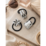 Haarelastiek Set 3 stuks - Zilverkleurig | Stainless Steel