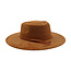 Fedora Brim Hart Hoed - Taupe | Verstelbaar | 58-62 cm