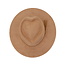 Fashion Favorite Fedora Brim Hart Hoed - Camel