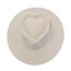 Fedora Brim Hart Hoed - Beige | Verstelbaar | 58-62 cm