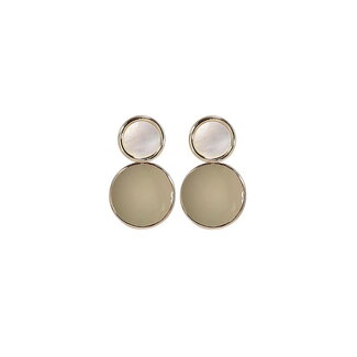 Fashion Favorite Vintage Oorbellen - Grijs/Groen
