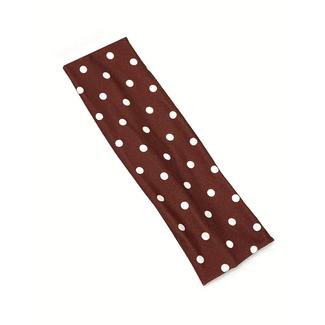 Fashion Favorite Haarband - Polkadot / Stippen Bruin