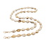 Telefoonkoord / Tashengsel - Kralen Beige | Lengte 120 cm Acryl/Bijoux