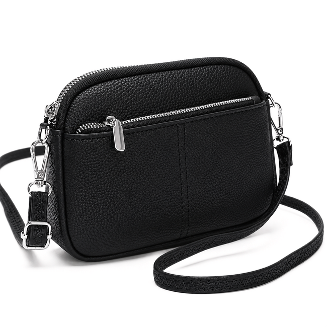Crossbody Tas - Beige | Kunstleer | 20 x 15 x 5 cm