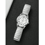 Luna Silver Horloge | Zilverkleurig | Elastische band