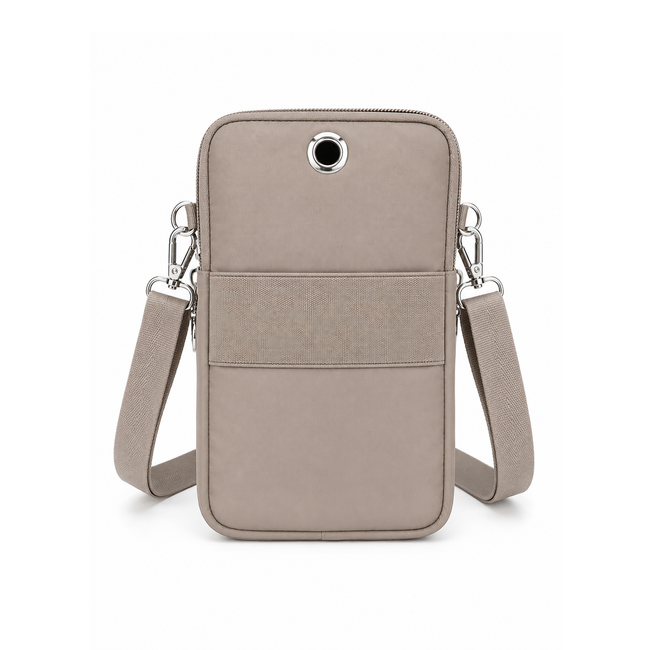 Smartphone Tasje - Oxford Beige | Nylon/Polyester | 19 x 10 x 5 cm