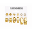 Fashion Favorite 6-delige Set Oorbellen - Monaco Goudkleurig
