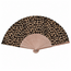 Festival Waaier - Wild Leopard | 38 x 21 cm | Bamboe/Polyester