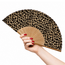 Festival Waaier - Wild Leopard | 38 x 21 cm | Bamboe/Polyester