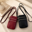 Lederen Telefoontas - Rood | 18 x 12 x 4 cm