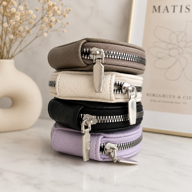 Bag Charm Accessoiretasje - Lila | Kunstleder | 10 x 10 x 2,5 cm
