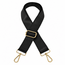 Bag Strap / Tas Riem Effen - Zwart/Goud | 130 x 3,8 cm