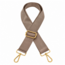 Bag Strap / Tas Riem Effen - Mokka/Goud | 130 x 3,8 cm
