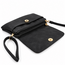 Schoudertas - Zwart | Suede / Leder | 20 x 15 x 3,5 cm