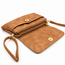 Schoudertas - Bruin | Suede / Leder | 20 x 15 x 3,5 cm