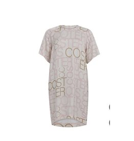 coster copenhagen SHORT SLEEVE DRESS IN LOGO PRINT