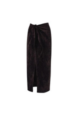 MARCH23 ESTELLE SKIRT VELVET CHOCOLAT