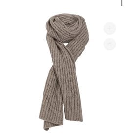 coster copenhagen CC HEART KNITTED SCARF CAMEL MELANGE