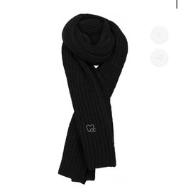 coster copenhagen CC HEART KNITTED SCARF BLACK