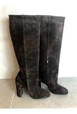 MARCH23 LABEL BLOCK HEEL BOOT CHOCOLAT CROSTA