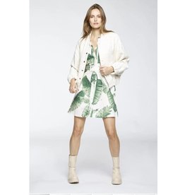 JUST EVE DRESS CELINE SHORT PALMA DRESS GREEN