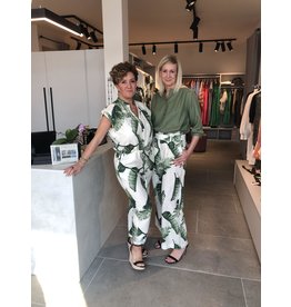 JUST EVE JUMPSUIT TARA PALMA GREEN