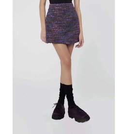 SILVIAN HEACH CVA22174 MINISKIRT GRAPE CH