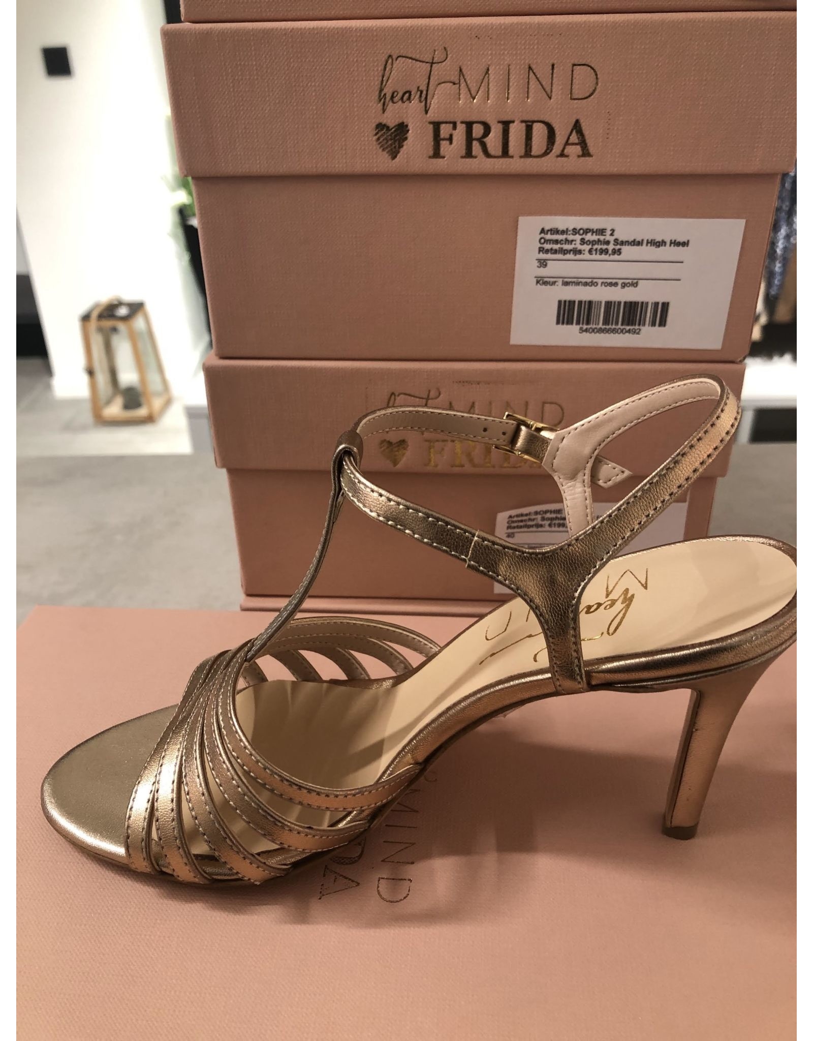 Frida SOPHIE SANDAL HIGH HEEL ROSE GOLD