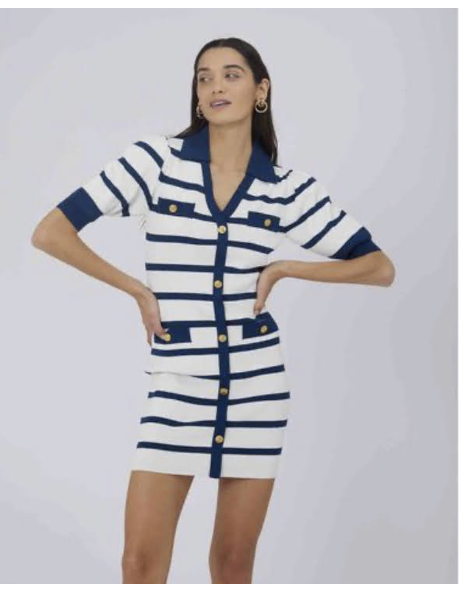 SILVIAN HEACH DRESS WHITE-OCEAN MOONLIT