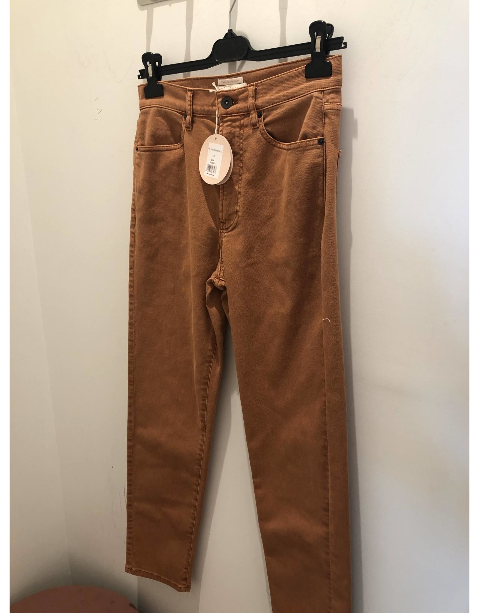 MARCH23 TROUSERS FAYE TAN JEANS