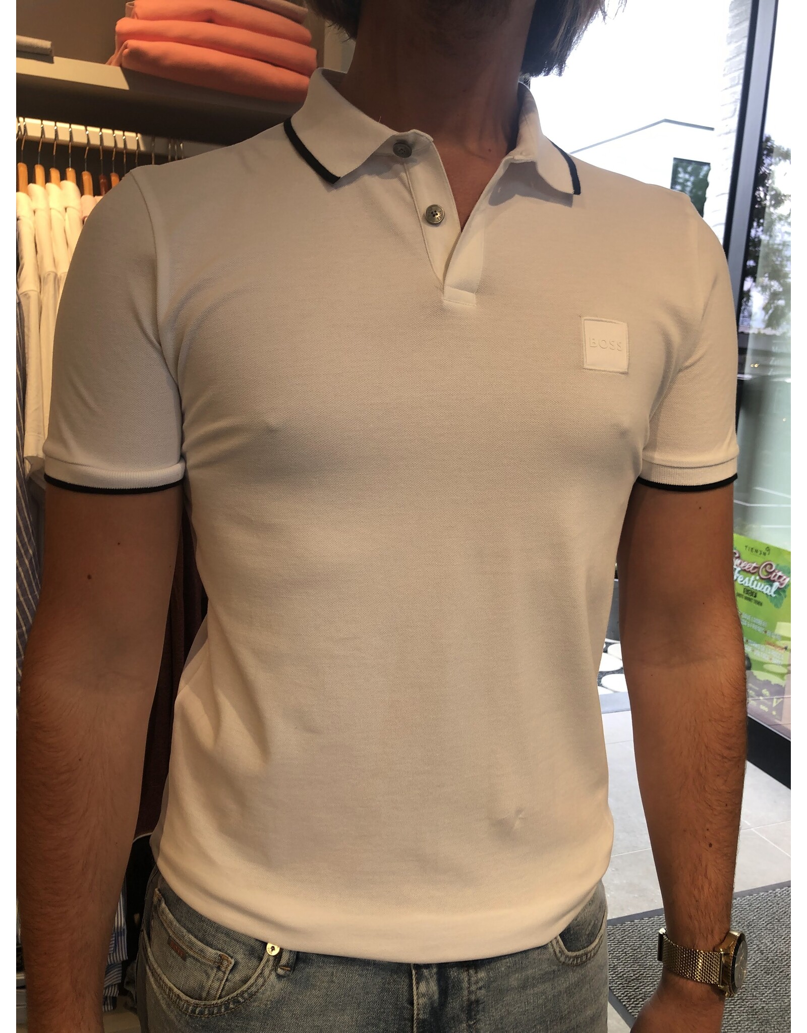 Hugo Boss 50472665 PASSERTIP POLO WHITE